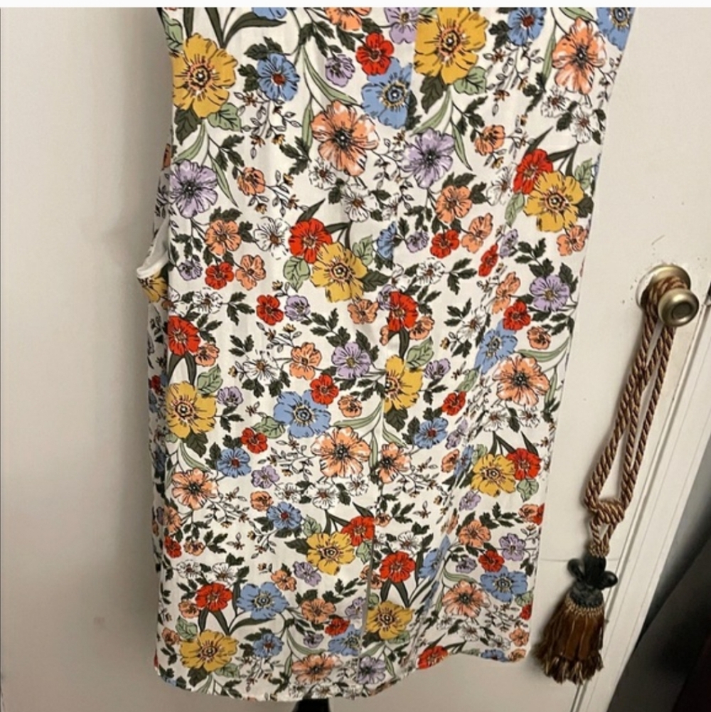 Ophelia Roe, Floral Print Women's Tank Top, 3X - Picture 10 of 15